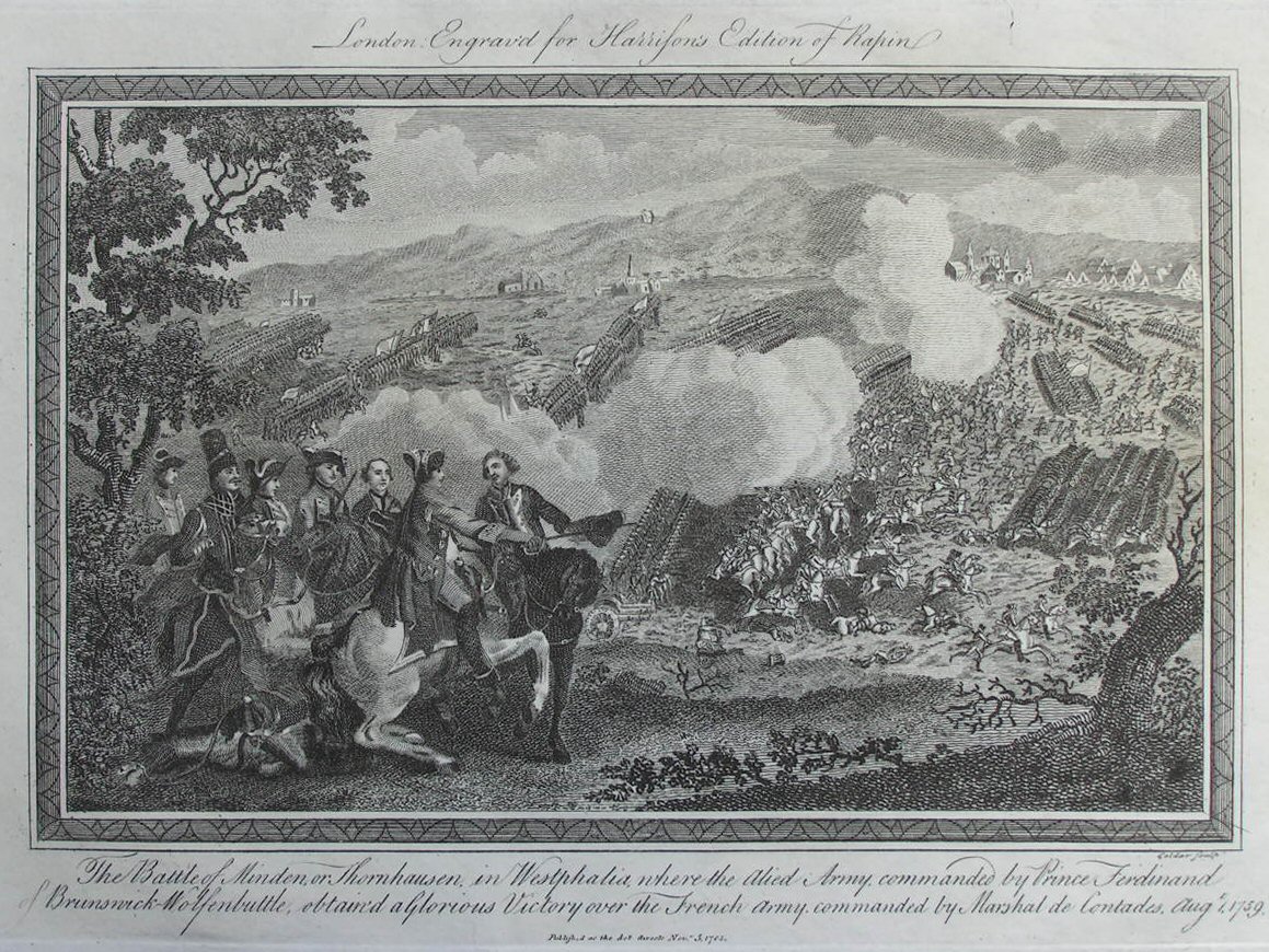 Print - The Battle of Minden... - 